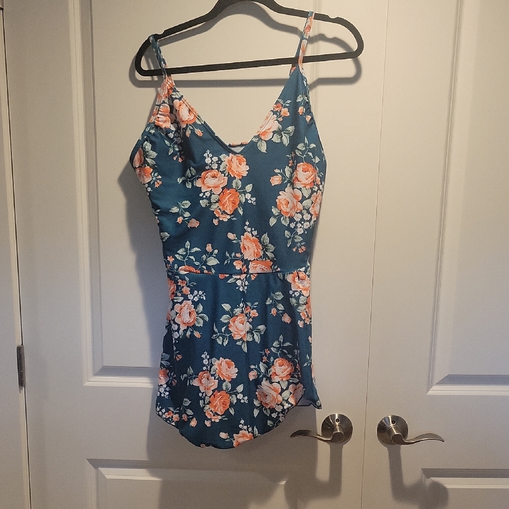 Floral One Piece Swimsuit - Picture 1 of 6